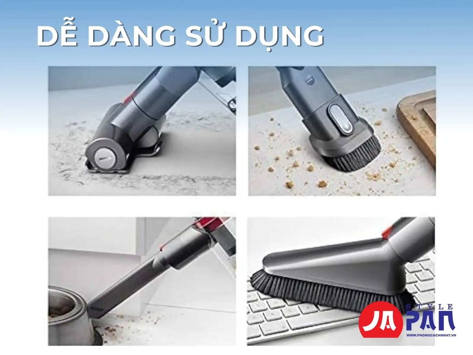 Máy hút bụi không dây Dyson V10 Fluffy SV12 FF 9 Dễ dàng sử dụng