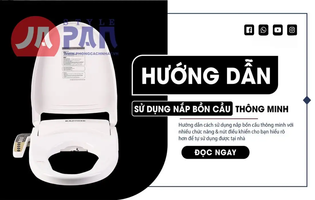 Bí quyết hướng dẫn sử dụng bồn cầu thông minh toto