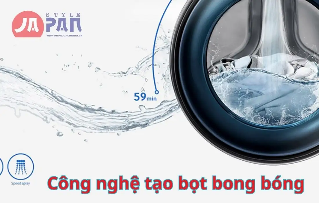 Máy giặt panasonic nội địa Nhật mới NA-LX129C Model 2024 3 Công nghệ tạo bọt của máy giặt Panasonic