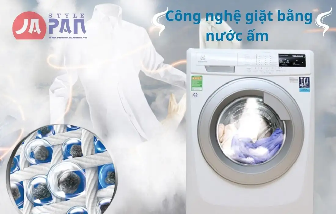 Máy giặt panasonic nội địa Nhật mới NA-LX129C Model 2024 4 Công nghệ giặt bằng nước ấm
