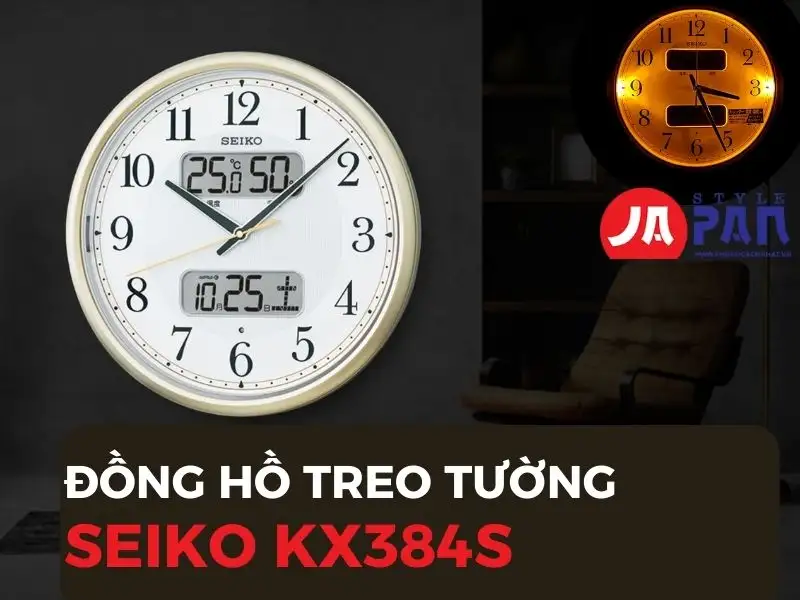Đồng hồ treo tường Seiko KX384S | Hàng nội địa Nhật cao cấp