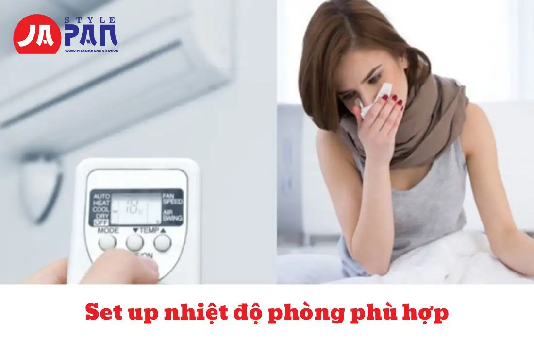 Hướng dẫn cách để trẻ nằm điều hòa không bị ốm 1 Setup nhiệt độ phòng phù hợp