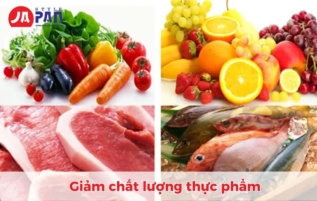Tại sao tủ lạnh chảy nước ở ngăn mát? Cách khắc phục hiệu quả 3 Làm giảm chất lượng đến thực phẩm