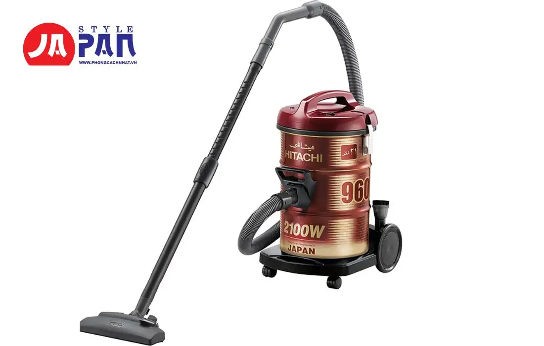 Top 3 máy hút bụi gia đình tốt nhất hiện nay 2 Máy hút bụi Hitachi CV-960F 24CV(WR) 2100W