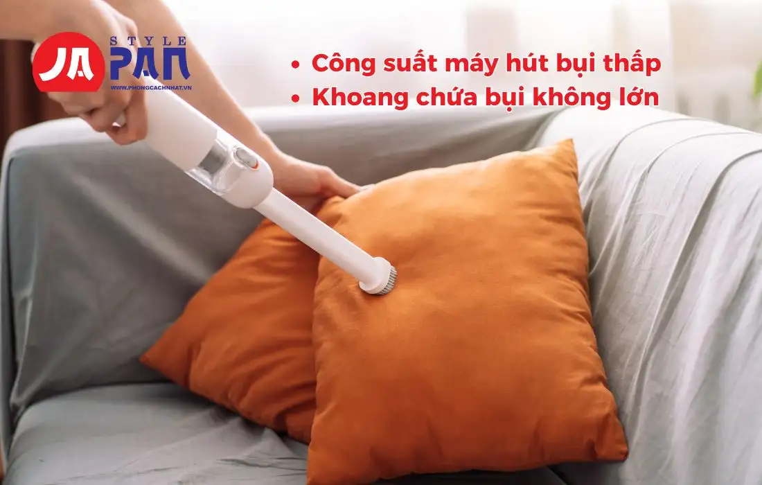 Nhược điểm của máy hút bụi cầm tay