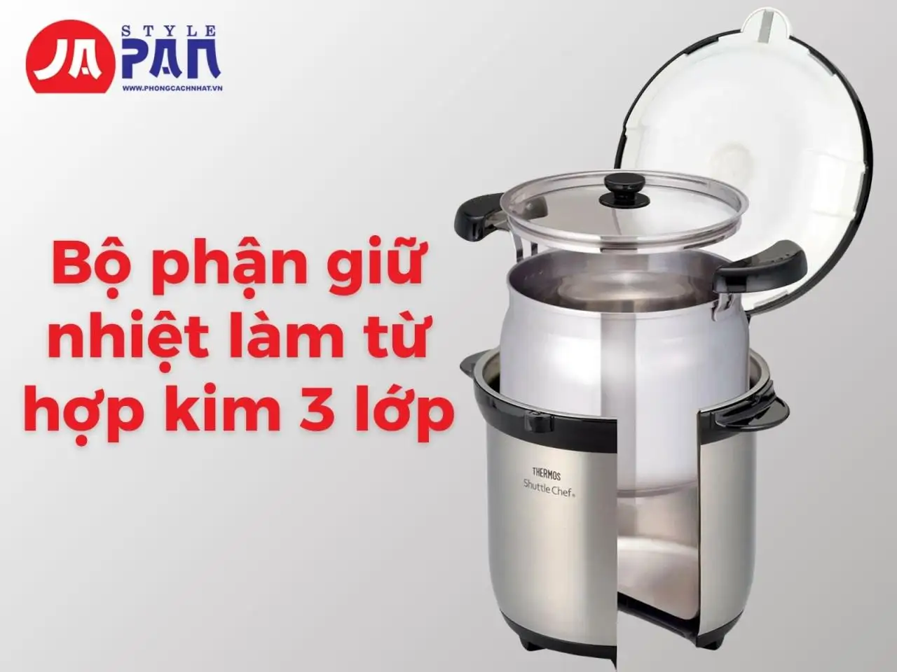 Bộ phận giữ nhiệt làm từ hợp kim 3 lớp 