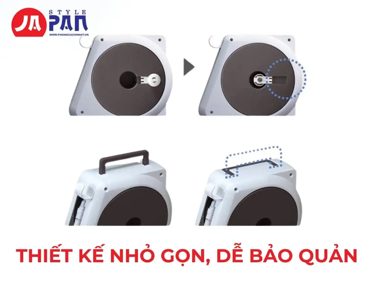 Thiết kế nhỏ gọn, dễ bảo quản