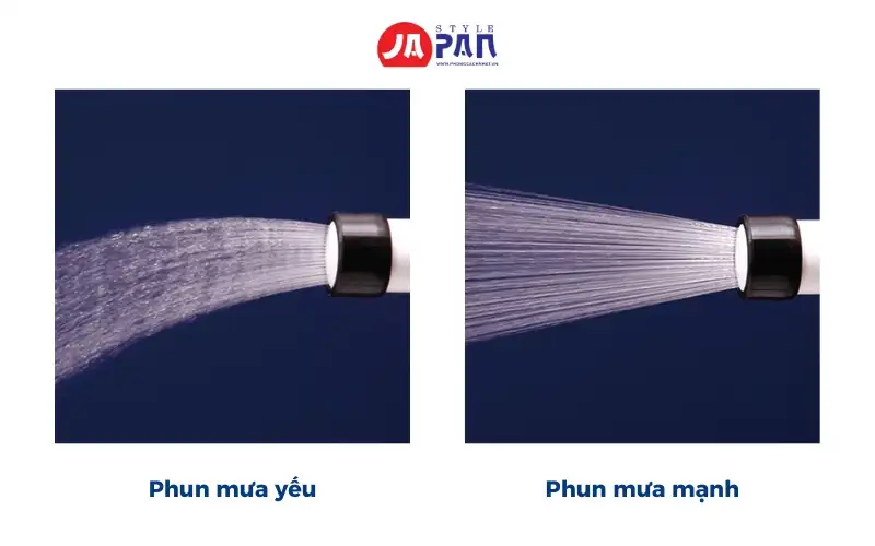 4 chế độ phun nước