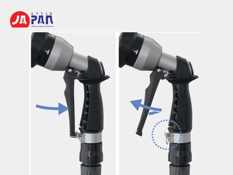 Đầu vòi phun Takagi QG555-01 với thiết kế chắc chắn thoải mái và thông minh