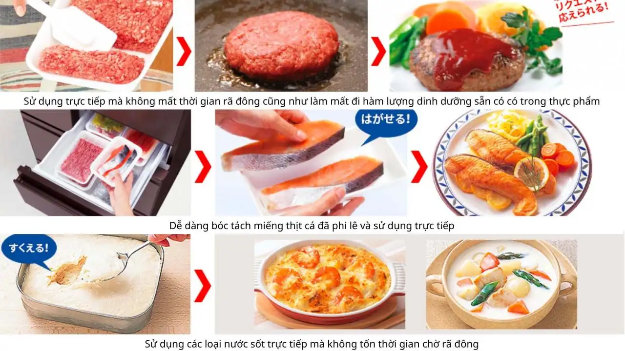 Giá trị lớn từ ngăn cấp đông nhanh của MR-WXD70K