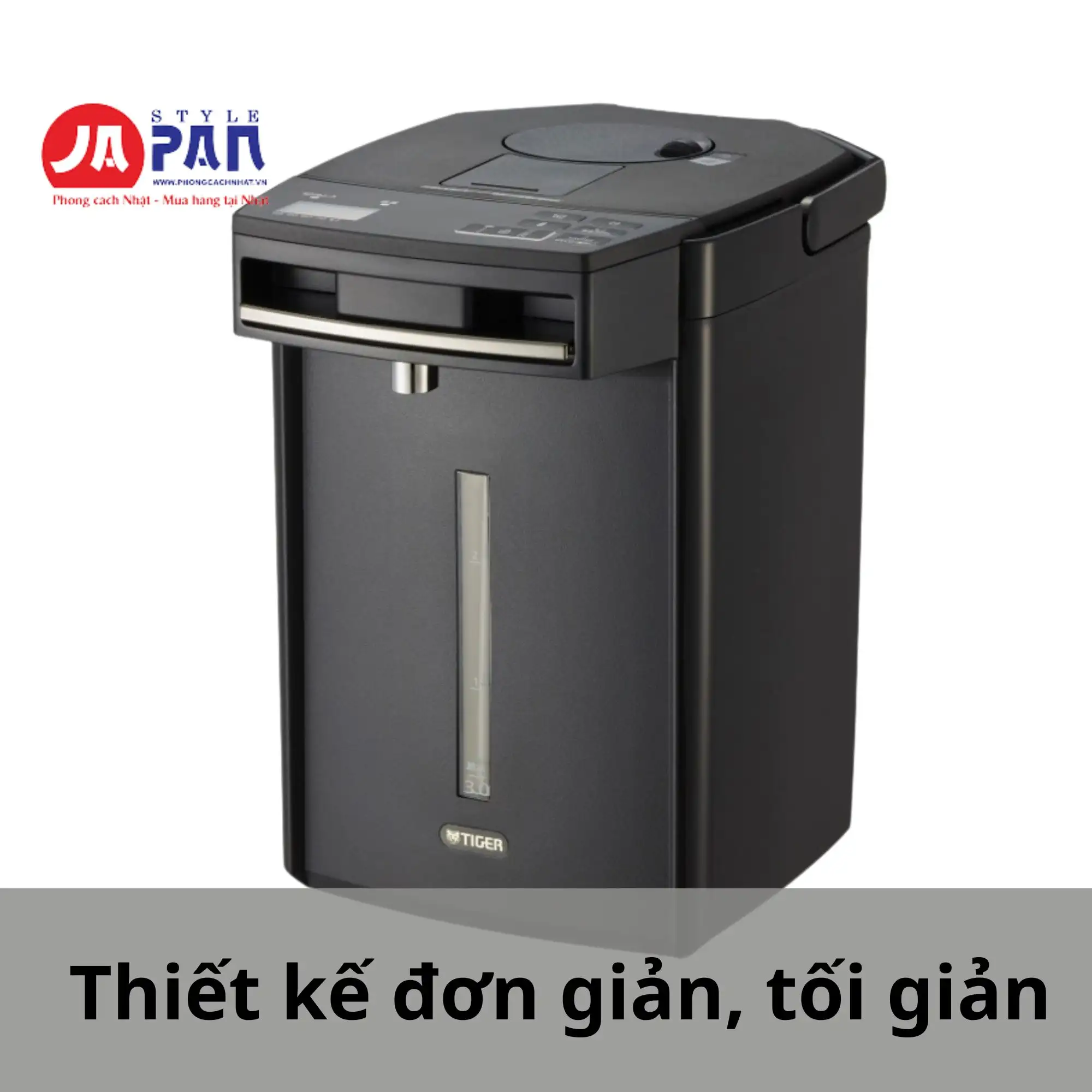 Bình thuỷ điện Tiger PIM-G300 | Dung tích 3L 1 Thiết kế đơn giản, tối giản, màu sắc dễ sử dụng