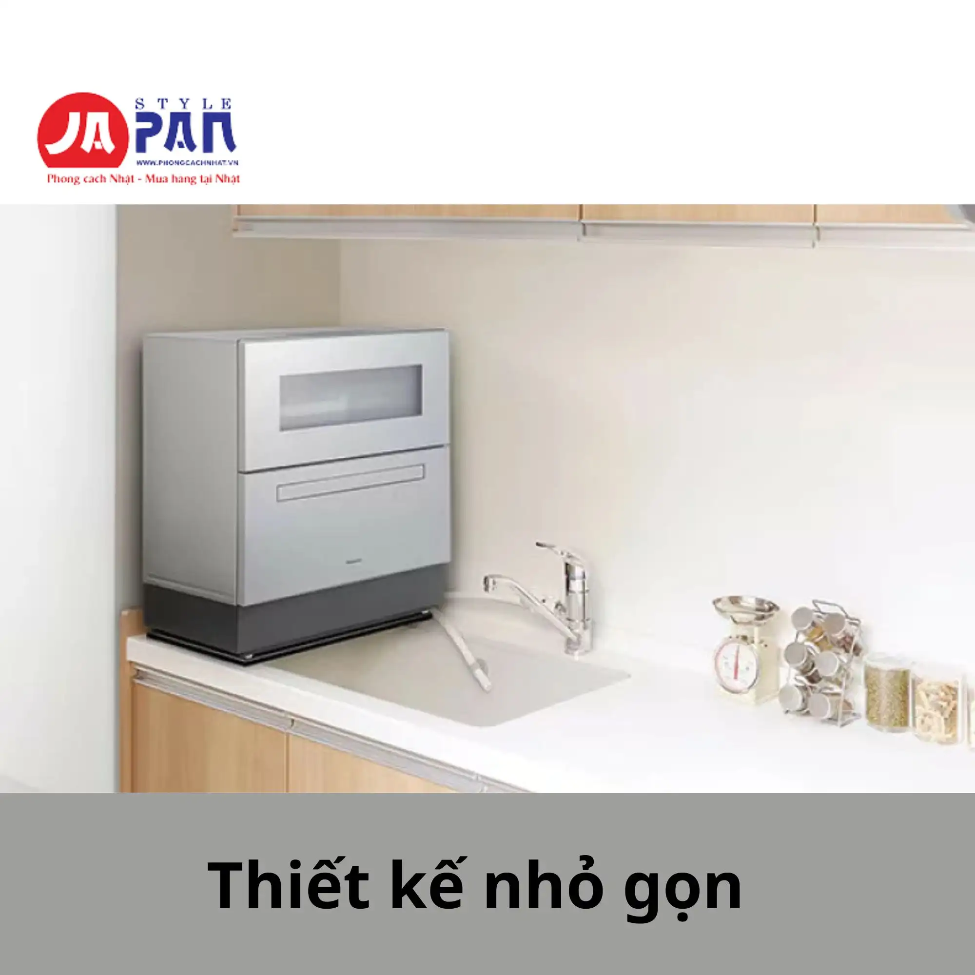 Máy rửa bát Panasonic NP-TZ500-S Màu bạc 6 Thiết kế tinh tế, phù hợp với nhiều kiểu bố cục trong căn bếp
