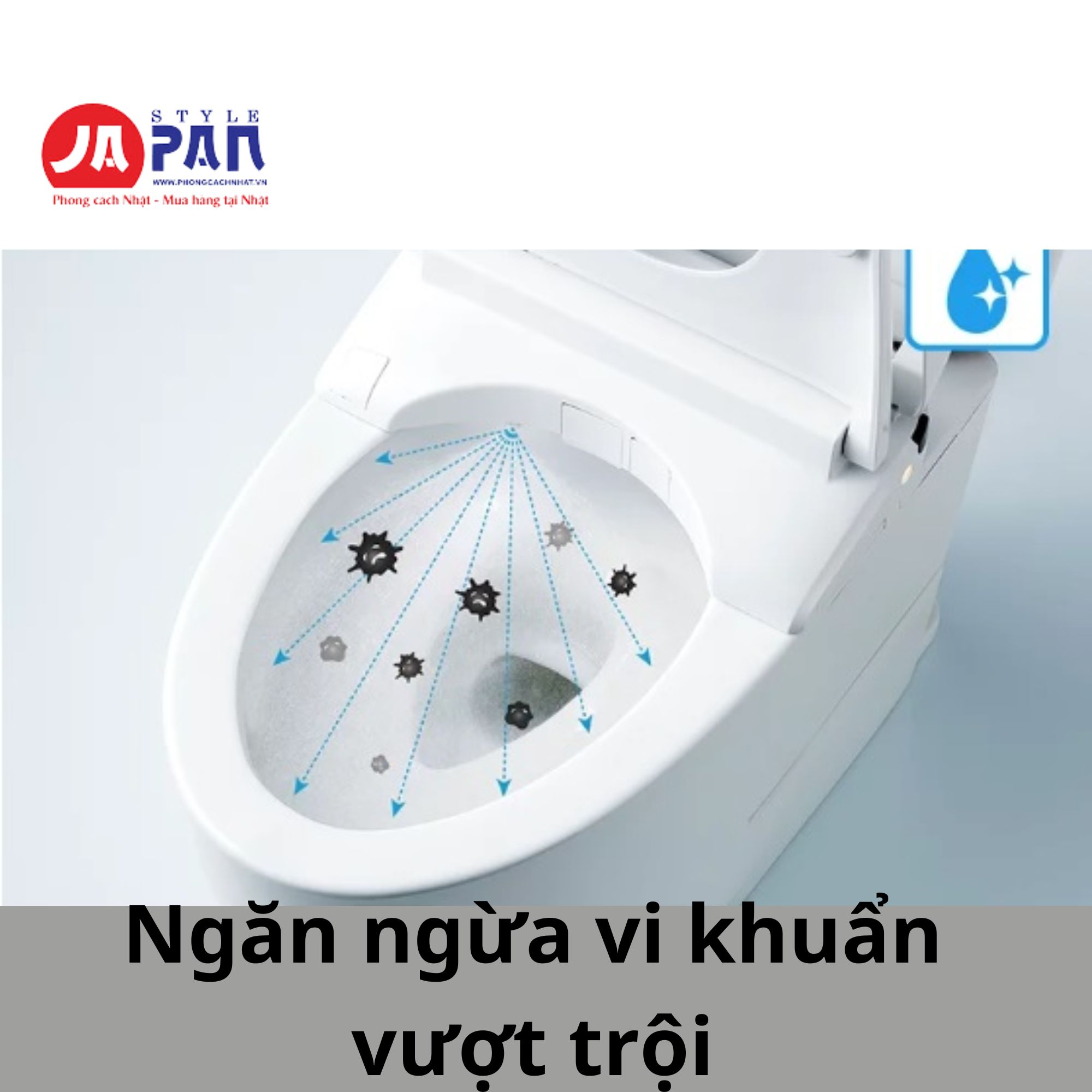 Nắp bồn cầu thông minh Toto TCF5831 | Phiên bản khách sạn 3 Khả năng diệt khuẩn vượt trội